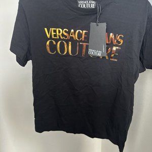 Versace Black and Gold Short Sleeve Tee
